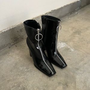 🚫SOLD Public Desire Patent Leather Booties